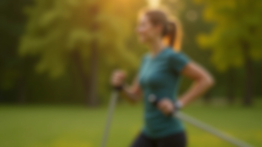 Sequence showing correct arm movement pattern in Nordic walking demonstrating pole angle and arm position during stride